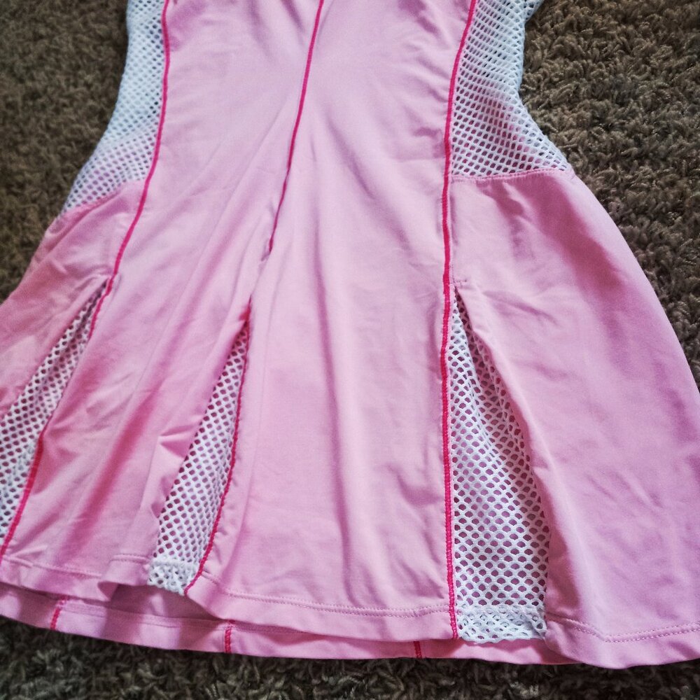 Nwt Nike Tennis Dress w/ Bra Pleated Skirt Pink White S Small - Picture 12 of 15